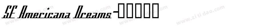 SF Americana Dreams字体转换